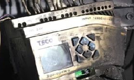 Контроллер TECO SG2  после взрыва автомата